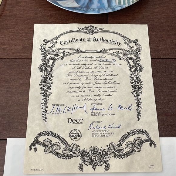 Bradford Exchange Collector Plate A Tisket A Tasket - Picture 2 of 6